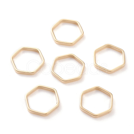 Brass Linking Rings KK-Y003-05B-G-1
