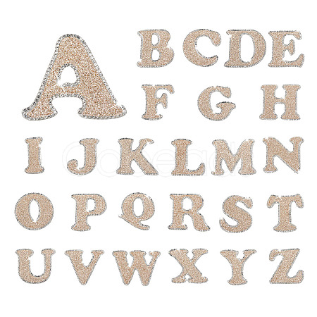 26 Letters Cloth Iron/Sew on Patches PJ-TAC0004-04B-1