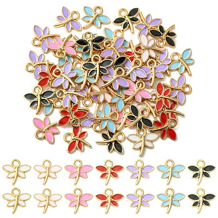50Pcs Alloy Enamel Charms ENAM-YW0006-26-1