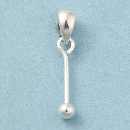 925 Sterling Silver Pendant Bails STER-P048-01A-S-1