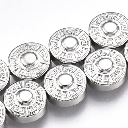 Electroplate Non-magnetic Synthetic Hematite Beads Strands G-T061-184P-1