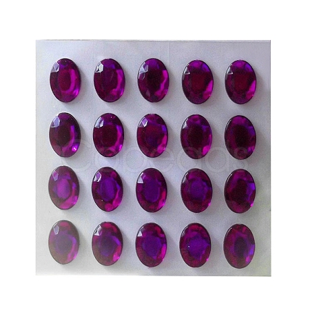 Transparent Acrylic Rhinestone Sticker LS-DIY-WH0070-06J-1