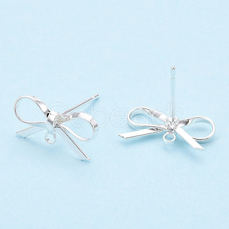 Brass Stud Earring Findings X-KK-S350-013S-1