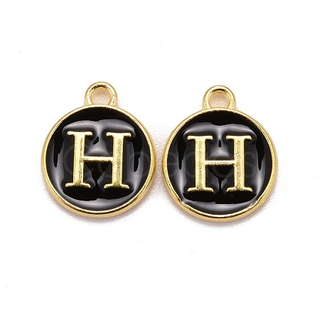 Golden Plated Alloy Charms ENAM-S118-02H-1