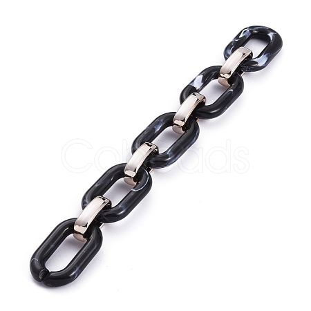 Handmade Acrylic Cable Chains AJEW-JB00634-04-1