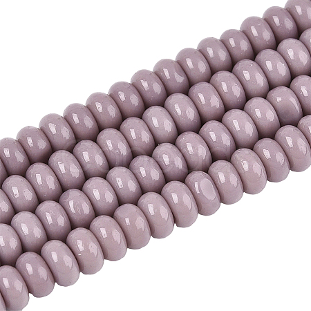 3Starnds Opaque Spray Painted Glass Beads GLAA-PA0001-35A-1
