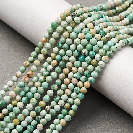 Natural Peruvian Turquoise(Jasper) Beads Strands G-A276-C13-3mm-1