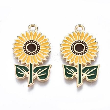 Eco-Friendly Alloy Enamel Pendants ENAM-Q437-005-NR-1