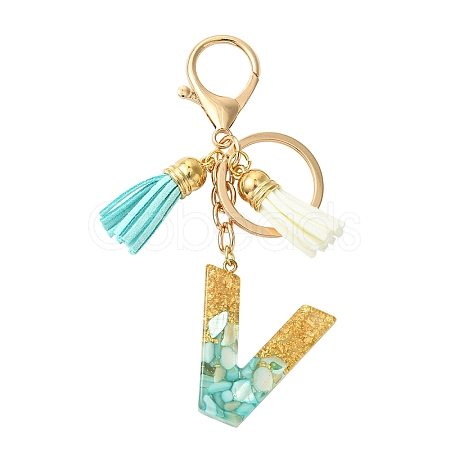 Transparent Epoxy Resin Pendant Keychains KEYC-FS00022-22-1