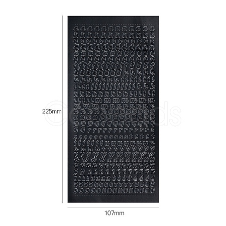 Letter PVC Adhesive Waterproof Stickers Self-Adhesive Stickers PW-WGB281D-11-1