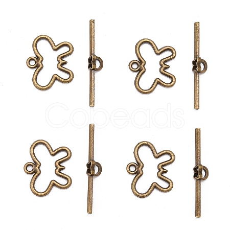 Tibetan Style Alloy Toggle Clasps MLF5111Y-NF-1