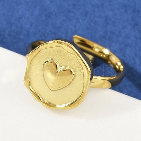 Golden 304 Stainless Steel Finger Rings RJEW-H254-08C-G-1