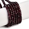 Natural Garnet Beads Strands, Faceted, Rondelle, 3x2mm, Hole: 0.8mm, about 146pcs/strand, 15.35 inch(39cm)