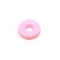 Opaque Acrylic Beads, Flat Round, Pink, 6x1.5mm, Hole: 2mm, about 830pcs/bag