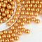 Imitation Pearl Acrylic Beads, No Hole, Round, Goldenrod, 4mm, about 10000pcs/bag