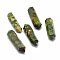 Natural Rhyolite Jasper Healing Stones, Reiki Energy Balancing Meditation Therapy Wand, No Hole/Undrilled, Double Terminated Points, 54~55x13~16x12~14mm