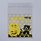 Halloween Cookie Bags, Self Adhesive Candy Bags, OPP Cellophane Bags, for Party Gift Supplies, Yellow, 13x10x0.01cm, 95~100pcs/bag