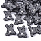 Handmade Polymer Clay Cabochons, Koala, Dark Gray, 9~11x8~9x1.5~2mm, about 3480~4350pcs/870g