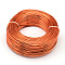 Round Aluminum Wire, Bendable Metal Craft Wire, for DIY Jewelry Craft Making, Orange Red, 7 Gauge, 3.5mm, 20m/500g(65.6 Feet/500g)