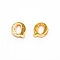 Alloy Slide Charms, with Crystal Rhinestone and Initial Letter A~Z, Letter.Q, Q: 11.5x11x4mm, Hole: 1.5x8mm