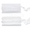 2 Cards 2 Styles Polycotton Pleated Elastic Lace Ribbon OCOR-FG0001-69A-1