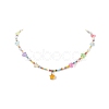 Glass Seed Beaded Necklaces NJEW-JN04261-4