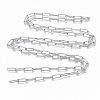 Tarnish Resistant 304 Stainless Steel Textured Paperclip Chains CHS-S006-JN954-1-3