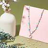 6Strands 6 Colors Rubberized Style Spray Painted Non-magnetic Synthetic Hematite Beads Strands G-CA0001-42-4