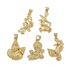 Brass Pendants KK-I358-057G-1