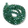 Electroplate Transparent Glass Beads Strands EGLA-A035-T4mm-L18-2