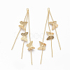 Brass Chain Tassel Big Pendants X-KK-Q762-001G-NF-2