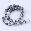 Natural Zebra Jasper Beads Strands X-G-Q462-8mm-01-2