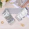 Sparkle Sequins Wide Elastic Dress Belts AJEW-WH20128-026P-03-4