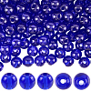 250Pcs Glass Round Beads GLAA-SP0001-49B-1