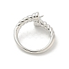 Brass Cup Peg Open Cuff Ring Settings KK-G518-10P-05-3