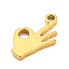 304 Stainless Steel Charms STAS-Q306-01G-H-2