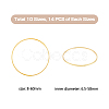 140Pcs 10 Style Brass Linking Rings KK-HY0001-03G-2
