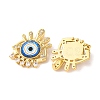 Rack Plating Brass Micro Pave Cubic Zirconia Pendants KK-H486-22G-3