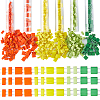 600Pcs 6 Style Opaque Colours 2-Hole Glass Seed Beads SEED-CN0001-17-1