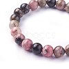 Natural Rhodonite Beads Stretch Bracelets BJEW-F380-01-B16-3