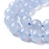 Grade A Natural Blue Chalcedony Beads Strands G-F222-29-10mm-1-2