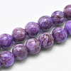 Natural Marble Beads Strands G-K211-8mm-G-1