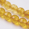 Natural Quartz Crystal Beads Strands G-G099-F6mm-19-3