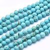 Natural Howlite Beads Strands X-TURQ-G148-07-6mm-1