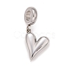 Non-Tarnish 304 Stainless Steel European Dangle Charms STAS-I194-16P-2
