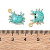 304 Stainless Steel Enamel & Glitter Powder Pendants STAS-Q119-03G-02-3