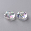 Transparent Acrylic European Beads TACR-S156-013-3