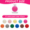 110Pcs 11 Colors ABS Plastic Imitation Pearl Beads KY-AR0001-21-2