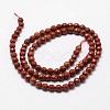 Natural Red Jasper Beads Strands G-D840-50-4mm-2