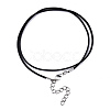Waxed Cotton Cord Necklace Making MAK-S034-001-3